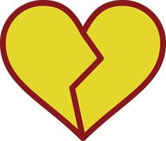 Heart Broken Vector Icon Design