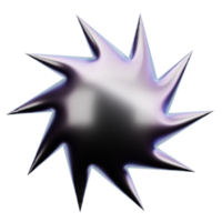 astratto stella 3d forma. pendenza colore. png