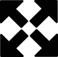 Expand Arrows Alt Vector Icon Design