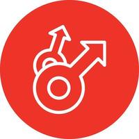 Mars Double Vector Icon Design