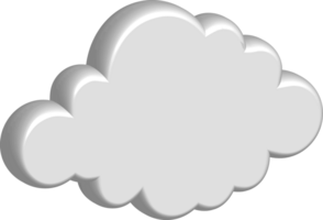 Symbol zum Ausschneiden der weißen Wolke png