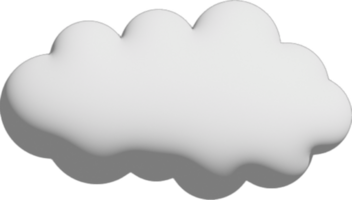 White cloud Crop-out Icon png