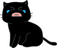 recorte de personagem de desenho animado de gato png