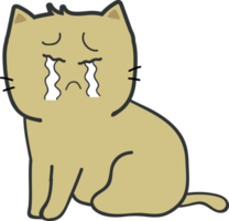 Cat cartoon character crop-out png