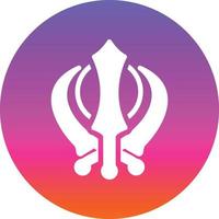 Khanda Vector Icon Design