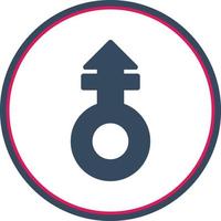 Mars Stroke V Vector Icon Design