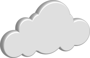 White cloud Crop-out Icon png