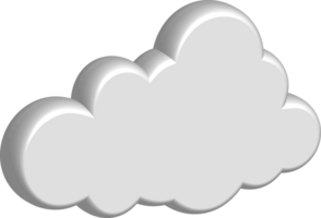 icono de recorte de nube blanca png