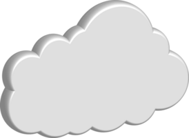 White cloud Crop-out Icon png