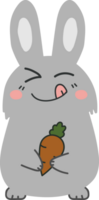 Bunny cartoon character crop-out png