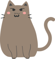 Cat cartoon character crop-out png