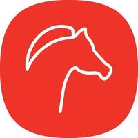 Horse Head Vector Icon Design