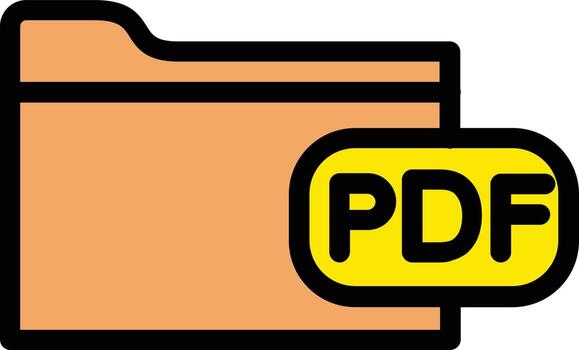 diseño de icono de vector de archivo pdf