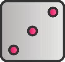 Dice Three Vector Icon Design