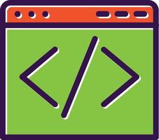 Code Vector Icon Design