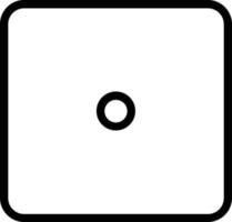 Dice One Vector Icon Design