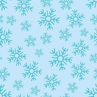 Seamless background with snowflakes. Christmas and New Year decoration elements. Vector illustration.