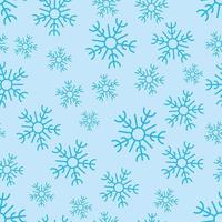 Seamless background with snowflakes. Christmas and New Year decoration elements. Vector illustration.