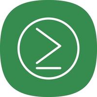 Greater Than Vector Icon Design