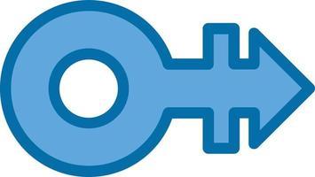Mars Stroke H Vector Icon Design