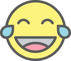 Grin Tongue Squint Vector Icon Design