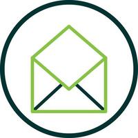 Envelope Open Vector Icon Design