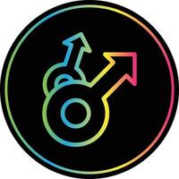 Mars Double Vector Icon Design