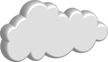 icono de recorte de nube blanca png