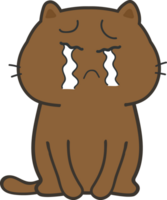 Cat cartoon character crop-out png