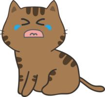 Cat cartoon character crop-out png