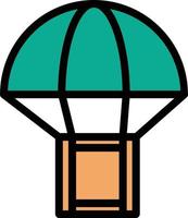 Parachute Box Vector Icon Design