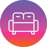Couch Vector Icon Design