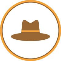 Hat Cowboy Side Vector Icon Design