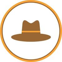 Hat Cowboy Side Vector Icon Design