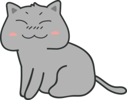 recorte de personagem de desenho animado de gato png