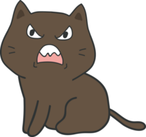 Cat cartoon character crop-out png