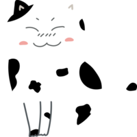 Cat cartoon character crop-out png