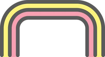 Rainbow Vector Icon Design