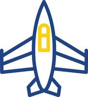 diseño de icono de vector de avión de combate