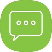Comment Dots Vector Icon Design