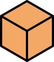 diseño de icono de vector de cubo