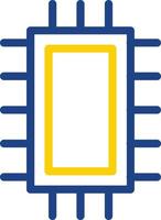 diseño de icono de vector de microchip