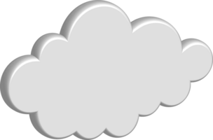 Symbol zum Ausschneiden der weißen Wolke png