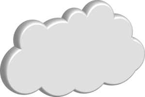 Symbol zum Ausschneiden der weißen Wolke png