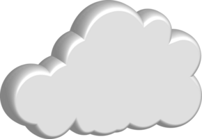 icono de recorte de nube blanca png