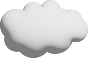 White cloud Crop-out Icon png