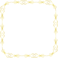 recorte de adorno dorado png