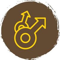 Mars Double Vector Icon Design