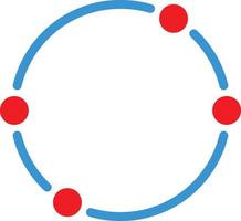 Dot Circle Vector Icon Design