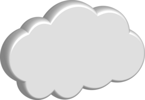 Symbol zum Ausschneiden der weißen Wolke png